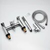 [Bath Shower Tap] Hapilife Waterfall Bathroom Water Filter Mixer Tub Tap Chrome with Handheld Shower Head
