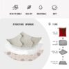 UE-MAOLU Full Size Futon Mattress Floor Mattresses, Japanese Tatami Mat Sleeping Pad For Mattresses Toppers Twin Full Queen King Size Bed,Roll Up