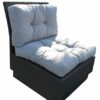 Ambientehome 90406 60 x 40 x 13 cm Lounge Extra Thick Cotton Cushion - Light Grey (2-Piece)