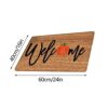 1PC Halloween Entrance Mat Pumpkin Letter Absorbent Doormat Non Slip Carpet 60x40cm Style2