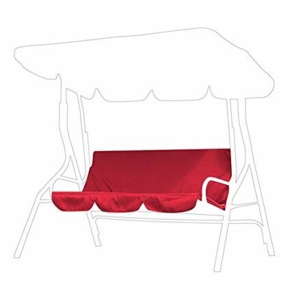 Swing Replacement Waterproof Canopy Cover,150X150X10Cm Waterproof Swing Canopy Cover 3-Seat Chair Cover Protection Cover for Outdoor Swing Chair