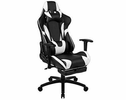 Flash Furniture X30 Gaming Chair, Ergonomic Office Chair for PC and Gaming Setups, Adjustable Racing Chair with Fully Reclining Back Support, Bla