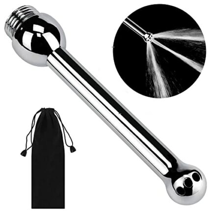 Shower Douche Nozzle Shower Cleaning System Bathing Shower Head Attachments Set with 3 Holes Both for Men and Women 1 Shower Heads + Velvet Carry