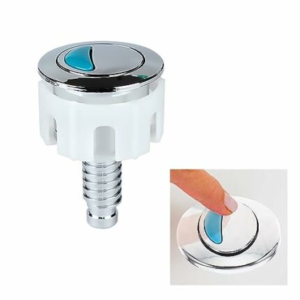 Toilet Flush Button,Round Head Dual Toilet Push Button,Toilet Push Button Flush Replacement,Dual Flush Toilet Push Bbutton,Fit for Most Dual Flus