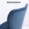 dining chair Kitchen Dining Room Furniture Chairs Dining Chairs Set Of 2 With Metal Legs Velvet Seat And Backrests Kitchen Living Room Lounge Cha