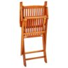 vidaXL 8x Folding Garden Chairs Outdoor Patio Terrance Backyard Furniture Wooden Foldable Dining Dinner Chair Seat Solid Eucalyptus Wood
