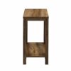 Walker Edison Modern Farmhouse A-Frame Wood Rectangle Side Table Living Room Small End Accent Table 13 Inch, Reclaimed Barnwood
