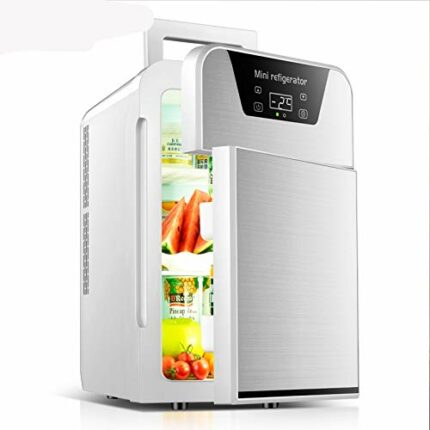NXYJD Mini Refrigerator Small Car Refrigerator Double Door Car Home Dual-use Thermoelectric Mini Refrigerator Cooler