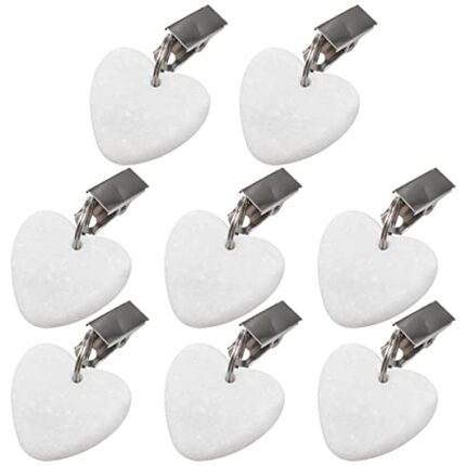 Tablecloth Weights Set,CHENKEE 8 PCS Table Cloth Weights Ball Metal Clip Pendant Tablecloth Weights Tablecloth Pendant Stone Table Weights Hanger