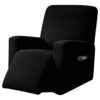 subrtex Recliner Chair Cover Stretch Recliner Slipcover 1 Piece Furniture Protector Anti Slip (Cream)