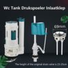 Toilet Flush Cistern Repair Kit, Toilet Fill Parts Water Tank Drain Flush Valve Button Set Repair-Kit Fittings for Bathroom Home Office (24cm)