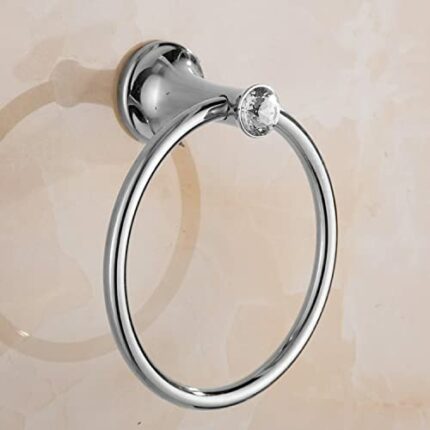 RAKUTE European Towel Ring, Ring Towel Rack, Gold Towel Ring, Wall Towel Holder Bathroom Ring