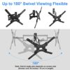 TV Wall Mount Bracket Swivel Tilt for Most 14-60 Inches LED LCD Plasma Screen Monitor, VESA 400x400mm, with Full Motion Articulating 15" Extensio