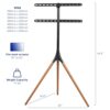 VIVO Artistic Easel 45 to 65 inch LED LCD Screen, Studio TV Display Stand, Adjustable TV Mount with Swivel and Tripod Base STAND-TV65A