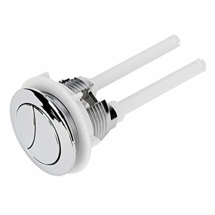 DN Silver Dual Flush Toilet Water Tank Push Buttons Rods 114mm Length Replacement
