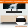 Dinghosen Soundbar Wall Mount Bracket for Sonos Beam TV Mount, Adjustable Soundbar Mounting Bracket for Sonos Beam Sound Bar Mount Under TV or Ab