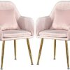 dining chair Kitchen Dining Room Furniture Chairs Kitchen Dining Chair Set Of 2 Modern Kitchen Living Room Reception Leisure Armchair with Metal