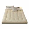Traditional Mattress Futon Topper, Soft Thick Tatami Mattress, Folding Upholstered Pad Single Double Comfy Sleeping Mat Japanese Roll Up Guest Ma