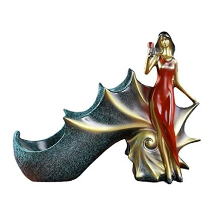 DINGZZ Wine rack kitchen bar wine cabinet storage rack resin practical sculpture wine rack ornaments