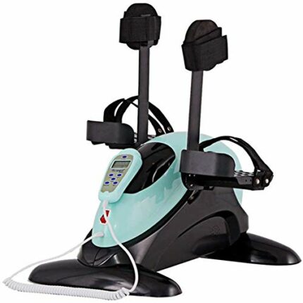 Motorized Leg and Arm Pedal Exerciser Mini Exercise Bike with Leg Protection Bracket - Electric Pedal Exerciser for Seniors