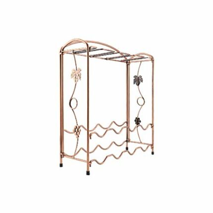 KXDCZ Iron wine rack- Grapevine Design Freestanding Metal Wine Storage Shelf Rack,Wine Holder