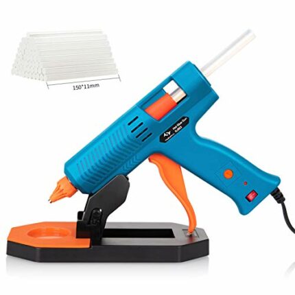Hot Glue Gun 150W Tilswall Heavy Duty Melt Glue Gun with 35pcs Glue Sticks 150mm Anti-Backflow Design, for Art, Craft, Sealing, DIY, Home Repairs