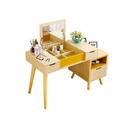 DINGZZ Dressers For Bedroom Minimalist Nordic Style Makeup Table With Light Small Apartment Dressing Table Makeup