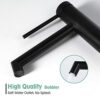Black Bathroom Taps Countertop Basin Tall Faucet Washroom Sink High Rise Single Lever Mixer tap SHANFO MB01E-T