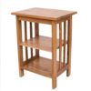 ARPHASLE End Table with Storage Shelf Basket, Narrow Bedside Table, Slim Coffee Tables, Solid Oak Wood,Classic Nightstand, Sofa Table for Living