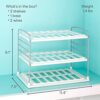 YouCopia UpSpace Adjustable Water Bottle Organiser for Kitchen Cupboard and Pantry Storage, Tumblers and Wine Bottle Holder, 3-Shelf, White