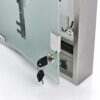 Zeller 13890 Key Cabinet 30 x 6 x 30 cm Glass and Stainless Steel