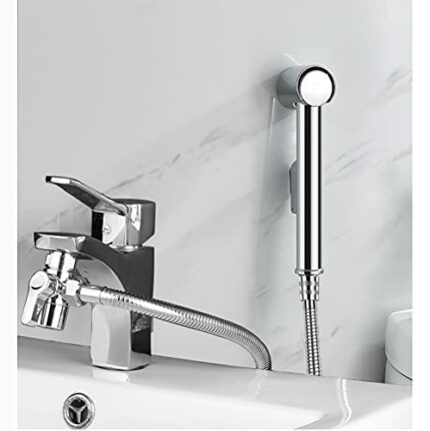 MILIWAN Handheld Bidet Sprayer Toilet Shower Spray Stainless Steel Toilet Bidet Attachment with Hose Sink Shower Head Faucet Diverter for Feminin