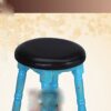 DINGZZ Bar Stools High Stool Vintage Bar Stool Iron Art High Back Bar Stool Kitchen Breakfast Suitable for Family and Business Dining Chair