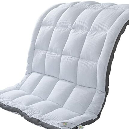 SUFUEE Mattress Topper Short Queen & Mattress Pad Protector - Quality Plush Luxury Down Alternative Pillow Top - 2inch Extra Thick Mattress Cover