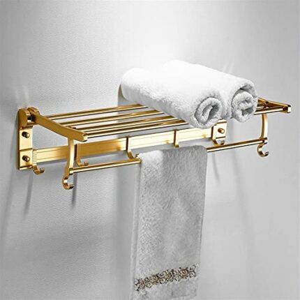 HIGOH Towel Racks, Bathroom Towel Rack Wall Mounted Towel Holder,Thickeneden Bath Towel Rack,Space Aluminum Towel Holder,Bathroom Hanger Towel Ra