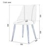dining chair Kitchen Dining Room Furniture Chairs Kitchen Dining Chairs Living Room Lounge Counter Chairs with Metal Legs Velvet Seat and Backres