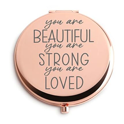 Inspirational Affirmation Gifts for Women You are Loved You are Valued You are Beautiful Pocket Mirror Inspirational Gift for Mom Niece Daughter