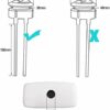 UPGRADE Flush Buttons and Backplate/Support Compatible with Geberit for Ideal Standard Toilet 240.276.00.1 + 261.616.00.1 Impuls 250 by Poweka