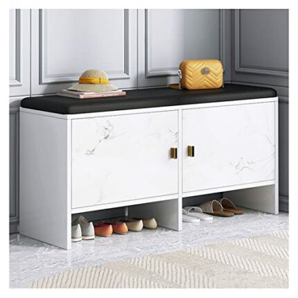 Entryway Changing Shoe Stool Nordic Simple Modern Soft Bag Cushion Shoe Stool Sofa Stool Shoe Cabinet Storage Stool 90 * 30 * 50cm,A