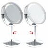 TUKA-i-AKUT Makeup Mirror LED Lighting 5x Magnification - 7 inch illuminated Bathroom Countertop Mirror Shaving Mirror Vanity Mirror - double fac