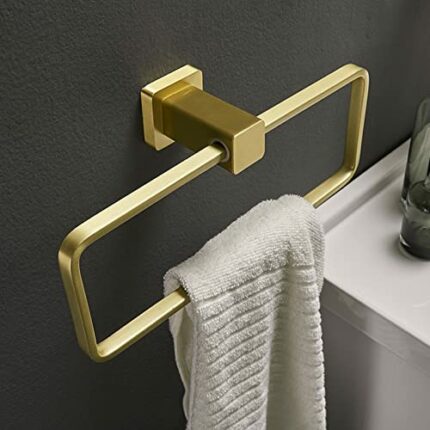 HIGOH Towel Racks,Bath Towel Holder,Bathroom Hand Towel,Nordic Towel,Towel Rack,Bathroom Towel Hanging,Towel Hook Copper Wire Drawing Process