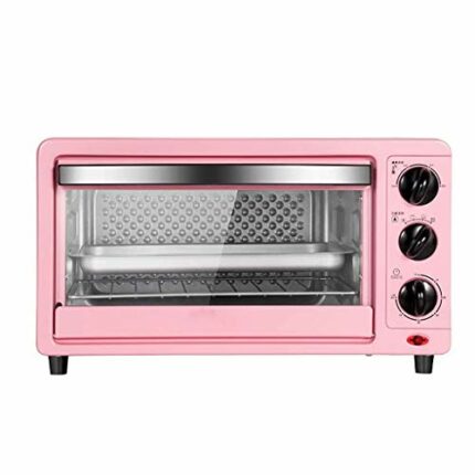KKYKP Mini 14L Toaster Oven, Multi-function Stainless Steel Finish with Timer - Toast - Bake - Broil Settings, Natural Convection - 1200 Watts of