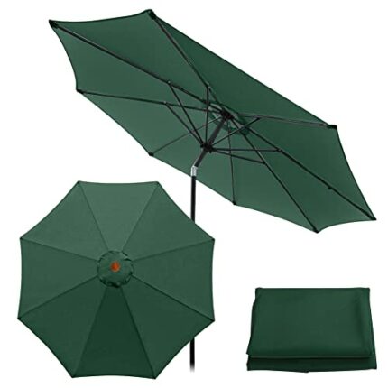 Roadtime 9.8 Ft Replacement Parasol Canopy, Universal Umbrella Replacement Cloth, Garden Parasol Sunshade Cover for Garden Patio Yard Beach Pool
