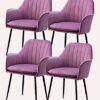 dining chair Kitchen Dining Room Furniture Chairs Set Of 4 Dining Chairs Kitchen Chairs Living Room Chairs Sturdy Metal Feet For Living Room Bedr