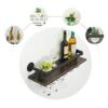 EYLINK Industrial Hanging Wine Rack Wall Mounted Wine Bottle Holder Wine Cabinet Cupboard Wine Storage Shelf Metal and Wood for Bars, Restaurants