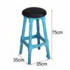 DINGZZ Bar Stools High Stool Vintage Bar Stool Iron Art High Back Bar Stool Kitchen Breakfast Suitable for Family and Business Dining Chair