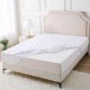 Ankwos Twin XL Size（39X80+15"） Waterproof Mattress Pad, Breathable Cooling Quilted Mattress Protector，Elastic Fitted Mattress Cover Up to 21" Dee