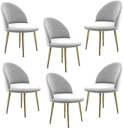 dining chair Kitchen Dining Room Furniture Chairs Velvet Dining Chair Set Of 6 Kitchen Chair Metal Legs Makeup Chairs Upholstered Accent Bedroom