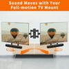 Dinghosen Soundbar Wall Mount Bracket for Sonos Beam TV Mount, Adjustable Soundbar Mounting Bracket for Sonos Beam Sound Bar Mount Under TV or Ab