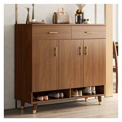 TJLSS Shoe Cabinet Home Entry Door Outside The Home Balcony Foyer Large Capacity Storage Locker Shoe Rack (Color : 3-pack, Size : 100 * 60 * 32cm